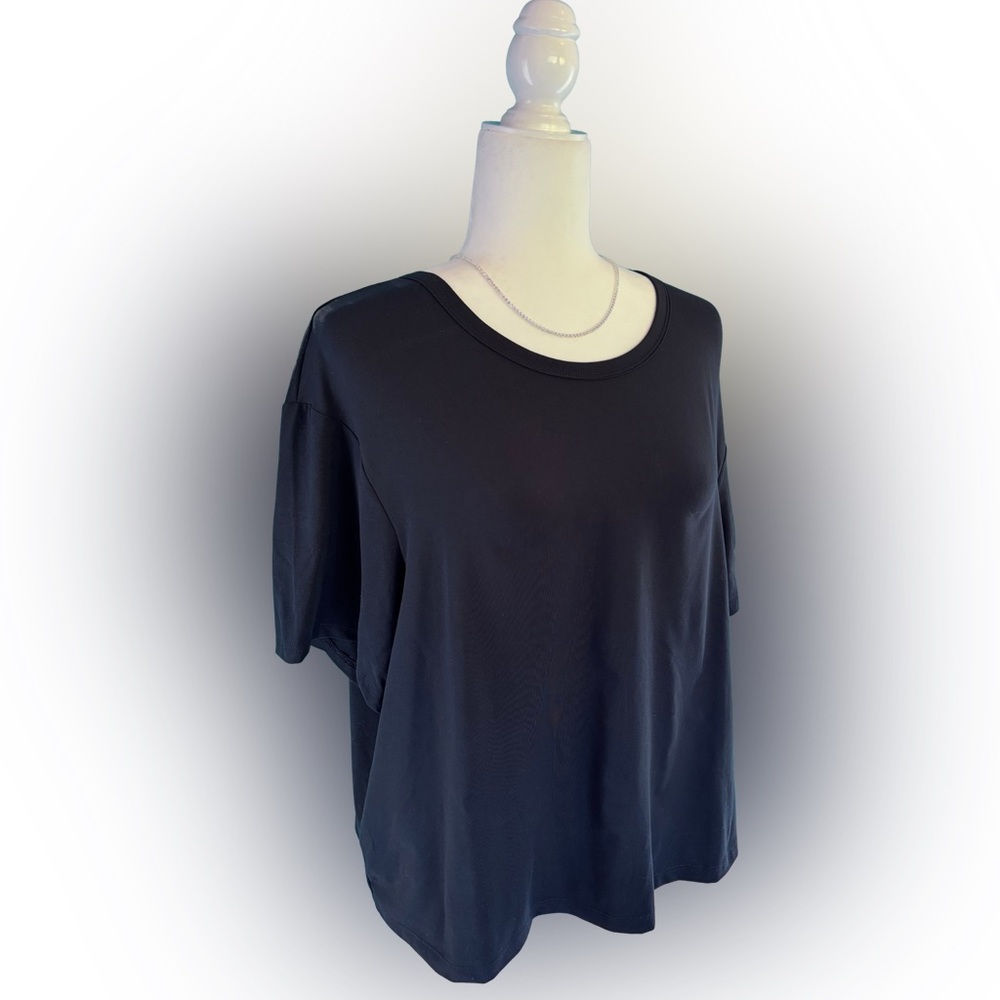 all in motion Black Relaxed Fit Stretch Moisture Wicking Top NWT Sizes XL & S